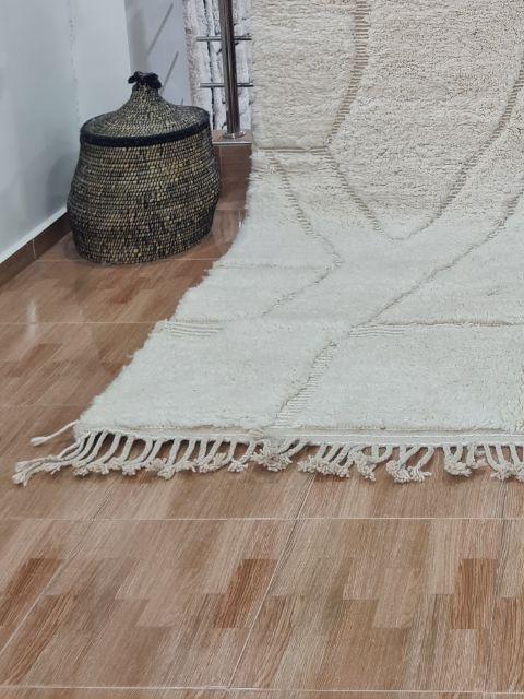 White Nahar Marokkaans handgemaakt tapijt-612.jpg